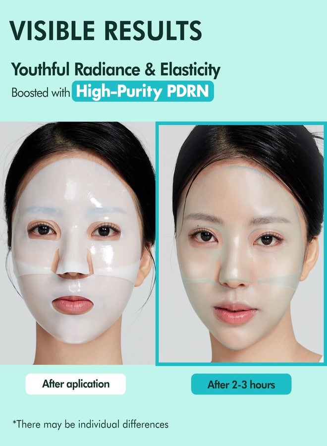 ديرمال قناع ديرمال سيول للوجه بتقنية الهيدروجيل الذائب (عبوة من 4 قطع) - قناع ليلي لتجديد البشرة بحمض نووي سمك السلمون بنسبة 5% - يُصلح حاجز البشرة ويُهدئها بفضل السيكا والبروبيوتيك - منتجات التجميل الكورية - Image 3